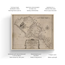 Cargar imagen en el visor de la galería, Digitally Restored and Enhanced 1747 Northern Neck Virginia Map Canvas - Canvas Wrap Vintage Virginia Wall Map - Historic Northern Neck Wall Art - A Survey of The Northern Neck of Virginia Map Print