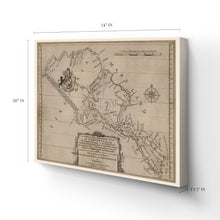 Cargar imagen en el visor de la galería, Digitally Restored and Enhanced 1747 Northern Neck Virginia Map Canvas - Canvas Wrap Vintage Virginia Wall Map - Historic Northern Neck Wall Art - A Survey of The Northern Neck of Virginia Map Print