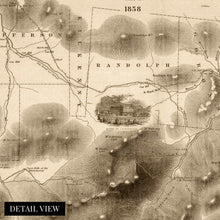 Cargar imagen en el visor de la galería, Digitally Restored and Enhanced 1858 White Mountains Map Canvas Art - Canvas Wrap Vintage Map of White Mountains Wall Art - Old White Mountains New Hampshire Map Poster From Original Surveys