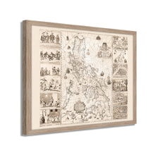 Cargar imagen en el visor de la galería, Digitally Restored and Enhanced 1734 Philippines Map Poster - Framed Vintage Philippines Wall Art - Old Philippines Map Art - Restored Historic Map of Philippines Poster Print