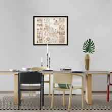 Cargar imagen en el visor de la galería, Digitally Restored and Enhanced 1734 Philippines Map Poster - Framed Vintage Philippines Wall Art - Old Philippines Map Art - Restored Historic Map of Philippines Poster Print