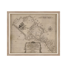 Cargar imagen en el visor de la galería, Digitally Restored and Enhanced 1747 Northern Neck Virginia Map - Framed Vintage Virginia Wall Map - Old Map of Virginia - A Survey of The Northen Neck of Virginia Map Wall Art Poster Print