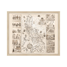 Load image into Gallery viewer, Digitally Restored and Enhanced 1734 Philippines Map Poster - Framed Vintage Philippines Wall Art - Old Philippines Map Art - Restored Historic Map of Philippines Poster Print
