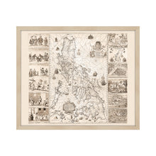 Cargar imagen en el visor de la galería, Digitally Restored and Enhanced 1734 Philippines Map Poster - Framed Vintage Philippines Wall Art - Old Philippines Map Art - Restored Historic Map of Philippines Poster Print