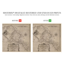 Cargar imagen en el visor de la galería, Digitally Restored and Enhanced 1747 Northern Neck of Virgina Map Print - Northern Virginia Vintage Map Wall Art -1736 & 1737 Survey of the Northern Neck Virginia Wall Map Published in 1747
