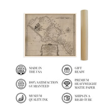 Cargar imagen en el visor de la galería, Digitally Restored and Enhanced 1747 Northern Neck of Virgina Map Print - Northern Virginia Vintage Map Wall Art -1736 & 1737 Survey of the Northern Neck Virginia Wall Map Published in 1747