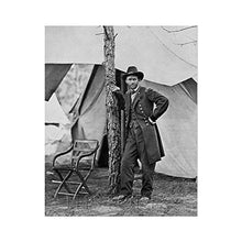 Load image into Gallery viewer, Digitally Restored and Enhanced 1864 General Ulysses S Grant Photo Print - 8x10 Inch Restored Ulysses S Grant at His Headquarters in Cold Harbor Wall Art Poster