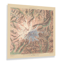 Load image into Gallery viewer, Digitally Restored and Enhanced 1914 Mount Rainier National Park Map Print - Old Panoramic View of Mt Rainier National Park Map of Washington State Poster