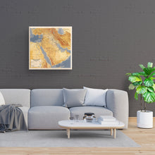 Load image into Gallery viewer, Digitally Restored and Enhanced 1991 Operation Desert Storm Map Canvas Art - Canvas Wrap Vintage Wall Map of Middle East - Old Middle East Map Poster - Operation Desert Storm Planning Graphic Map