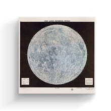 Load image into Gallery viewer, Digitally Restored and Enhanced 1966 Moon Map Canvas Art - Canvas Wrap Vintage Moon Poster - Old Map of the Moon Wall Art - Restored Moon Map Poster - USAF Lunar Reference Mosaic Map of the Moon