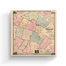 Load image into Gallery viewer, Digitally Restored and Enhanced 1856 Sullivan County NY Map Canvas - Canvas Wrap Vintage New York Map Poster - Old Map Of New York State - Restored Sullivan County New York Canvas Wall Art