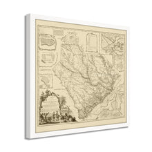 Cargar imagen en el visor de la galería, Digitally Restored and Enhanced 1773 South Carolina Map - Framed Vintage South Carolina State Map - Old Wall Map of South Carolina Poster - Province of South Carolina Wall Art