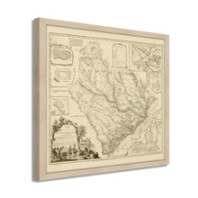 Cargar imagen en el visor de la galería, Digitally Restored and Enhanced 1773 South Carolina Map - Framed Vintage South Carolina State Map - Old Wall Map of South Carolina Poster - Province of South Carolina Wall Art