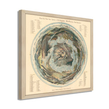 Cargar imagen en el visor de la galería, Digitally Restored and Enhanced 1908 Mount Washington Map - Framed Vintage Mt Washington New Hampshire Wall Art - Bird's Eye View From Summit of Mt Washington White Mountains Map