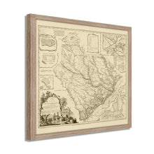 Cargar imagen en el visor de la galería, Digitally Restored and Enhanced 1773 South Carolina Map - Framed Vintage South Carolina State Map - Old Wall Map of South Carolina Poster - Province of South Carolina Wall Art