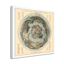 Cargar imagen en el visor de la galería, Digitally Restored and Enhanced 1908 Mount Washington Map - Framed Vintage Mt Washington New Hampshire Wall Art - Bird's Eye View From Summit of Mt Washington White Mountains Map