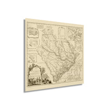 Load image into Gallery viewer, Digitally Restored and Enhanced 1773 Map of South Carolina - Vintage Map Wall Art - American Revolution South Carolina Map Poster - Old South Carolina Map Art - Vintage South Carolina Map Print