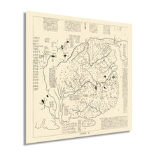 Cargar imagen en el visor de la galería, Digitally Restored and Enhanced 1137 Hua Yi Tu China Map - Vintage Map of China Poster - Old Wall Map of China in Chinese - History Map of China Wall Art - Historic China Wall Map in Nan Song Dynasty