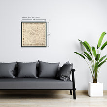 Load image into Gallery viewer, Digitally Restored and Enhanced 1937 Hollywood Map - Vintage Map of Hollywood Wall Art - Historic Hollywood California Map - Official Movie Graph of the Land of Stars - Hollywood Starland Map History