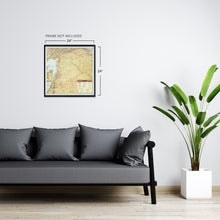 Load image into Gallery viewer, Digitally Restored and Enhanced 2004 Syria Map Poster - Map of Syria Wall Art - Syrian Arab Republic West Asia Map Print - Map of Damascus Syria