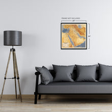 Load image into Gallery viewer, Digitally Restored and Enhanced 1991 Operation Desert Storm Map - Operation Desert Storm Planning Graphic - Middle East Map - Persian Gulf War Map - Iraq Kuwait Saudi Arabia Map - Desert Storm Poster