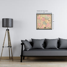 Load image into Gallery viewer, Digitally Restored and Enhanced 1856 Sullivan County New York Map Poster - Vintage Map of Sullivan County NY Wall Art - Historical Map of Sullivan County from Actual Surveys Includes Landowners
