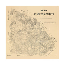 Cargar imagen en el visor de la galería, Digitally Restored and Enhanced 1879 Atascosa County Texas Map - Vintage Map of Atascosa County Wall Art - Old Atascosa County Map Poster - History Map of Atascosa County TX Showing Land Ownership
