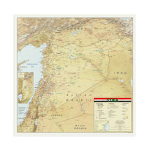 Load image into Gallery viewer, Digitally Restored and Enhanced 2004 Syria Map Poster - Map of Syria Wall Art - Syrian Arab Republic West Asia Map Print - Map of Damascus Syria