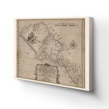 Cargar imagen en el visor de la galería, Digitally Restored and Enhanced 1747 Northern Neck Virginia Map Canvas - Canvas Wrap Vintage Virginia Wall Map - Historic Northern Neck Wall Art - A Survey of The Northern Neck of Virginia Map Print