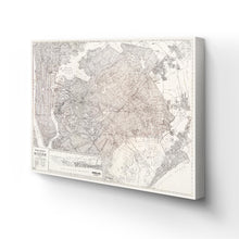 Load image into Gallery viewer, Digitally Restored and Enhanced 1922 Queens New York Map Canvas - Canvas Wrap Vintage Queens Map Poster of New York City Wall Art - Historic Queens NY Poster - Restored Queens New York Canvas Wall Art