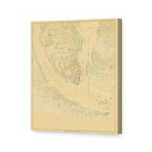 Cargar imagen en el visor de la galería, Digitally Restored and Enhanced 1780 Map of Charleston South Carolina Canvas - Canvas Wrap Vintage Charleston Wall Art - Old Map of Charleston SC - The Investiture of Charleston South Carolina Map