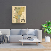 Load image into Gallery viewer, Digitally Restored and Enhanced 1814 Vermont Map Canvas Art - Canvas Wrap Vintage Vermont Wall Art - Old Vermont Map Poster - Vermont State Map History - Map of Vermont Poster from Actual Survey