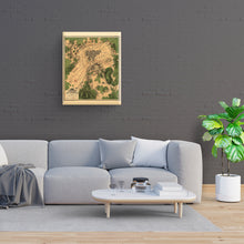 Load image into Gallery viewer, Digitally Restored and Enhanced 1863 Gettysburg Map Canvas Art - Canvas Wrap Vintage Gettysburg Battlefield Map - Old Gettysburg Poster - History Map of the Battle of Gettysburg Pennsylvania Wall Art Poster