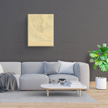 Cargar imagen en el visor de la galería, Digitally Restored and Enhanced 1780 Map of Charleston South Carolina Canvas - Canvas Wrap Vintage Charleston Wall Art - Old Map of Charleston SC - The Investiture of Charleston South Carolina Map
