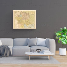 Cargar imagen en el visor de la galería, Digitally Restored and Enhanced 1770 Poland Map Canvas Art - Canvas Wrap Vintage Map of Lithuania - Old Poland Wall Art - Kingdom of Poland Map Poster and the Grand Dutchy of Lithuania Map History