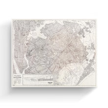 Load image into Gallery viewer, Digitally Restored and Enhanced 1922 Queens New York Map Canvas - Canvas Wrap Vintage Queens Map Poster of New York City Wall Art - Historic Queens NY Poster - Restored Queens New York Canvas Wall Art