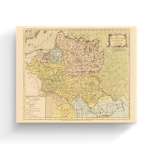 Cargar imagen en el visor de la galería, Digitally Restored and Enhanced 1770 Poland Map Canvas Art - Canvas Wrap Vintage Map of Lithuania - Old Poland Wall Art - Kingdom of Poland Map Poster and the Grand Dutchy of Lithuania Map History