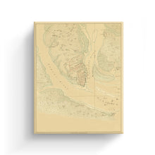 Cargar imagen en el visor de la galería, Digitally Restored and Enhanced 1780 Map of Charleston South Carolina Canvas - Canvas Wrap Vintage Charleston Wall Art - Old Map of Charleston SC - The Investiture of Charleston South Carolina Map