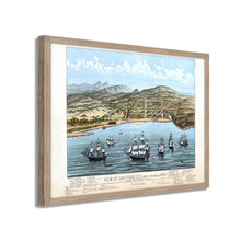 Cargar imagen en el visor de la galería, Digitally Restored and Enhanced 1884 San Francisco Map Print - Framed Vintage San Francisco Wall Art - Map of San Francisco Poster Formerly Yerba Buena - San Francisco Framed Wall Art