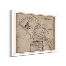 Cargar imagen en el visor de la galería, Digitally Restored and Enhanced 1747 Northern Neck Virginia Map - Framed Vintage Virginia Wall Map - Old Map of Virginia - A Survey of The Northen Neck of Virginia Map Wall Art Poster Print
