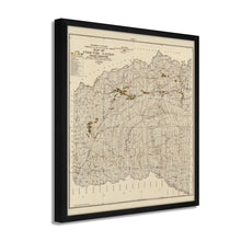Load image into Gallery viewer, Digitally Restored and Enhanced 1900 Choctaw Nation of Oklahoma Map - Framed Vintage Oklahoma Map Poster - Historic Oklahoma Wall Art - Map of Choctaw Nation Indian Territory Oklahoma