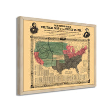 Load image into Gallery viewer, Digitally Restored and Enhanced 1856 United States Map Poster - Framed Vintage Map of USA - Old USA Map Poster - United States Wall Map - Political Map of United States Wall Art
