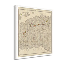 Load image into Gallery viewer, Digitally Restored and Enhanced 1900 Choctaw Nation of Oklahoma Map - Framed Vintage Oklahoma Map Poster - Historic Oklahoma Wall Art - Map of Choctaw Nation Indian Territory Oklahoma