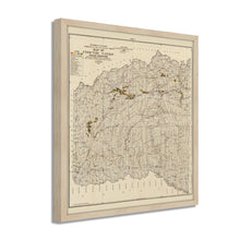Load image into Gallery viewer, Digitally Restored and Enhanced 1900 Choctaw Nation of Oklahoma Map - Framed Vintage Oklahoma Map Poster - Historic Oklahoma Wall Art - Map of Choctaw Nation Indian Territory Oklahoma
