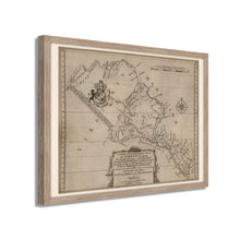 Cargar imagen en el visor de la galería, Digitally Restored and Enhanced 1747 Northern Neck Virginia Map - Framed Vintage Virginia Wall Map - Old Map of Virginia - A Survey of The Northen Neck of Virginia Map Wall Art Poster Print