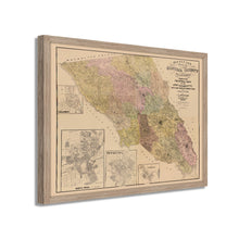 Cargar imagen en el visor de la galería, Digitally Restored and Enhanced 1900 Sonoma County Map - Framed Vintage Sonoma California Wall Map - History Map of Sonoma County CA