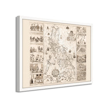 Cargar imagen en el visor de la galería, Digitally Restored and Enhanced 1734 Philippines Map Poster - Framed Vintage Philippines Wall Art - Old Philippines Map Art - Restored Historic Map of Philippines Poster Print