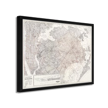 Cargar imagen en el visor de la galería, Digitally Restored and Enhanced 1922 Queens New York Map - Framed Vintage New York City Wall Art - Old Queens Map Poster - Historic Queens Wall Art - Restored New York City Poster