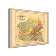 Cargar imagen en el visor de la galería, Digitally Restored and Enhanced 1884 Cherokee Nation History Map - Framed Vintage Map of Indian Tribes - Old Cherokee Nation Wall Art - Historic Oklahoma Map - American Indian Map