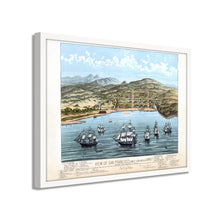 Cargar imagen en el visor de la galería, Digitally Restored and Enhanced 1884 San Francisco Map Print - Framed Vintage San Francisco Wall Art - Map of San Francisco Poster Formerly Yerba Buena - San Francisco Framed Wall Art